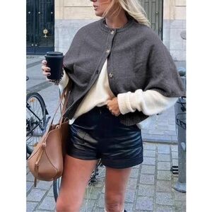 Zara Knit Cape Jacket